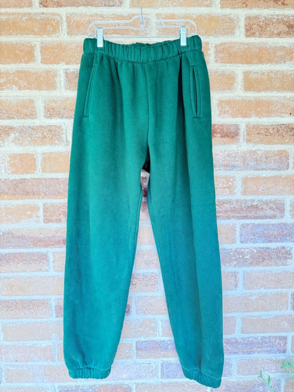 Women's Forest Green Fleece Joggers - Relaxed Track Pants
